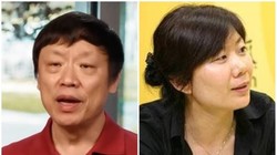 Tổng biên tập Thời báo Hoàn cầu Hồ Tích Tiến và bà Đoàn Tĩnh Đào, người tố cáo ông với Ủy ban Kiểm tra kỉ luật Trung ương Trung Quốc (Ảnh: Dongfang). 