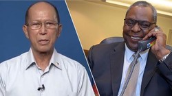 Ngày 10/4, Bộ trưởng Quốc phòng Mỹ Austin (phải) đã điện đàm với người đồng cấp Philippines về nối lại sự hợp tác quân sự giữa hai nước (Ảnh: Mingjing).