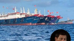 Hôm 14/5, Tổng thống Philippines Duterte (ảnh nhỏ) bày tỏ quyết không nhượng bộ trong vấn đề tranh chấp chủ quyền với Trung Quốc ở Biển Đông (Ảnh: Đông Phương). 