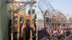 Hình ảnh các bà mẹ Afghanistan ném con qua hàng rào nhờ cứu giúp gây chấn động (Ảnh: TGNB).