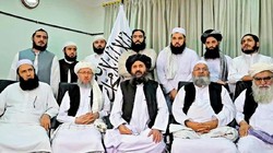 Một số thành viên chính trong chính phủ lâm thời Afghanistan (Ảnh: Đông Phương).