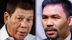 Với việc võ sĩ Manny Pacquiao tuyên bố ra tranh cử Tổng thống Philippines , mâu thuẫn giữa ông và ông Duterte đang nóng lên (Ảnh: Deutsche Welle).