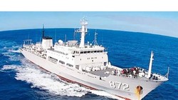 Tàu trinh sát Type 636A số 872 trở thành tàu chiến đầu tiên của Trung Quốc đi vào lãnh hải Nhật Bản kể từ 2017 (Ảnh: Đông Phương).