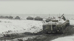 Quân đội Nga tập trận ở gần biên giới Ukraine hôm 26/1/2022 (Ảnh: Guancha).