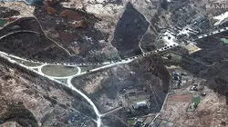 Đoàn xe Nga dài 64km đang tiến về Kiev (Ảnh: MAXAR)