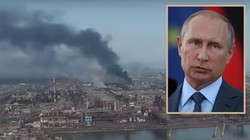 Ngày 21/4, ông Putin đột ngột ra lệnh cho Bộ trưởng Quốc phòng Shoigu ngừng tấn công Nhà máy thép Azovstal (Ảnh: Đông Phương).