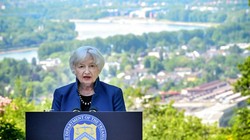 Bộ trưởng Tài chính Mỹ Yellen thừa nhận việc Mỹ tịch thu tài sản của Nga là hành vi không hợp pháp (Ảnh: Washington Post).