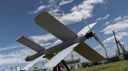 Máy bay không người lái Lancet của Nga trên bệ phóng (Ảnh: chinatimes).