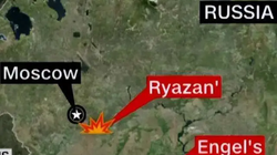 Hai trong số ba sân bay Nga bị Ukraine tấn công, sân bay Ryazan chỉ cách Moscow hơn 100km (Ảnh: QQ).