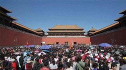 Biển người ở Cố Cung Bắc Kinh dịp Tết (Ảnh: Toutiao).