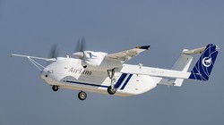 Chiếc HH-100 đang bay thử nghiệm (Ảnh: Xinhua).