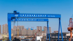 Nhà máy đóng tàu Đại Liên, một trong những cơ sở đóng tàu lớn của Trung Quốc (Ảnh: Chinatimes)