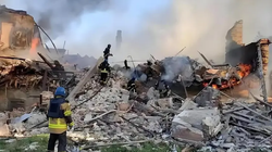 Một phần hiện trường đổ nát sau vụ tấn công (Ảnh: NetEasy)