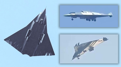 Máy bay được cho là chiến đấu cơ thế hệ 6 của Công ty Thành Đô bay thử hôm 26/12. Ảnh: NetEasy,