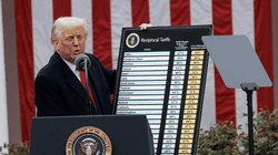 Chính sách thuế đối ứng của ông Trump gây xáo trộn tình hình thương mại quốc tế. Ảnh: Reuters.