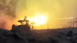 Xe yểm trợ hỏa lực tăng thiết giáp BMPT chiến đấu. Ảnh minh họa South Front