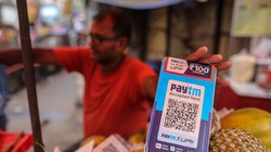 Mã QR hệ thống thanh toán kỹ thuật số PayTM tại một cửa hàng ở Mumbai. Nhiếp ảnh gia: Dhiraj Singh/Bloomberg