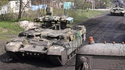 Xe yểm trợ hỏa lực tăng thiết giáp BMPT. Ảnh minh họa RG