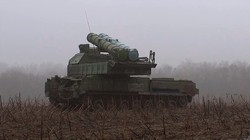 Tên lửa phòng không Buk-M3 trên chiến trường Ukraine. Ảnh minh họa TV Zvezda.