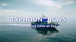 Hệ thống vũ khí Typhoon Mk30-C RCWS chống UAV mini. Ảnh video Rafael