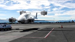 Máy bay không người lái vận tải hạng nặng Rhaegal RG-1 Cargo UAV của công ty Sabrewing. Ảnh minh họa DroneDJ