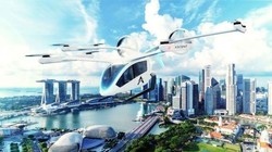 Taxi bay thành phố. Ảnh minh họa CNBC