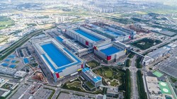 Nhà máy sản xuất chip của Samsung Electronics tại Pyeongtaek, Hàn Quốc ngày 7/9/2022. Ảnh Reuters