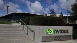 Trụ sở công ty Nvidia ở Santa Clara, California. Ảnh Reuters