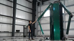 Hệ thống in kim loại 3D cảm ứng Mantis khổng lồ có thể in các bộ phận với kích thước không giới hạn. Ảnh Rosotics