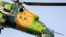Một chiếc Mi-24V của Không quân Macedonia cất cánh bay huấn luyện ngày 6/8/ 2012. Ảnh Dcvetic.