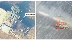 UAV RAM-II Ukraine phá hủy 1 tổ hợp tên lửa phòng không Tor-M2, 1 pháo phản lực BM-21 Grad của quân đội Nga. 