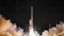 Vệ tinh do thám Ofek-13 của Israel được phóng lên từ miền trung Israel ngày 29/3/2023.Anh Bộ Quốc phòng Israel.