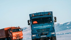 Thử nghiệm xe tải tự lái Kamaz trên lãnh nguyên Bắc Cực. Ảnh trans.info
