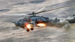 Trực thăng tấn công Mi-28NM trên chiến trường vùng Donbass. Ảnh minh họa TV Zvezda. 