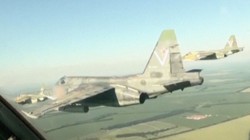 Máy bay cường kích chiến trường Su-25 Nga. Ảnh Gazeta.Ru