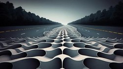 Bê tông siêu vật liệu mới được sử dụng trên đường cao tốc. Ảnh Amir Alavi