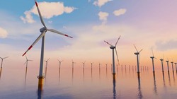 Trang trại điện gió ngoài khơi. Ảnh minh họa Engineering Interesting