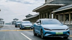 Nguyên mẫu xe Han của công ty BYD Trung Quốc. 