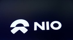 Logo công ty khởi nghiệp xe điện Trung Quốc Nio Inc. ngày phát hành cổ phiếu lần đầu (IPO) tại NYSE ở New York, Mỹ, ngày 12/9/2018. Reuters / Brendan McDermid