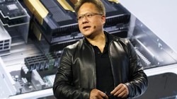 Jen-Hsun Huang, Chủ tịch kiêm CEO của Nvidia, công bố Nền tảng siêu máy tính EGX Edge tại Mobile World Congress Americas ở Los Angeles, California (Ảnh: Bloomberg)