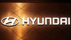 Logo của Hyundai Motor Company tại Triển lãm ô tô quốc tế New York, ở Manhattan, Thành phố New York, Mỹ, ngày 13/4/2022. REUTERS/Andrew Kelly/File Photo