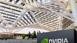 Logo của NVIDIA tại trụ sở công ty ở Santa Clara, California, tháng 5/2022. Ảnh: NVIDIA/Handout qua Reuters