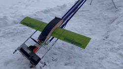 UAV tự sát giá rẻ mới của Nga, có tên gọi Privet-82 trong cuộc thử nghiệm tháng 3/2023. Ảnh TASS