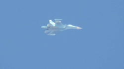 Máy bay ném bom chiến trường Su-34 Nga trên không phận Greater Idlib ngày 20/6. Ảnh: Within Syria.