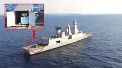 Hải quân Pháp thử nghiệm vũ khí Laser HELMA-P từ khu trục hạm Horizon. Ảnh Naval News