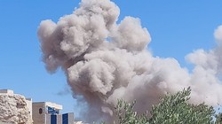 Không quân Nga không kích lực lượng Hồi giáo cực đoan thánh chiến ở Idlib. Syria.