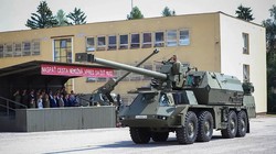 Pháo tự hành bánh lốp Zuzana-2 155 mm của Slovakia. Ảnh minh họa Army Recorgnition. 