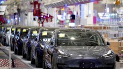 Nhà máy sản xuất EV của Tesla ở Thượng Hải, Trung Quốc. Ảnh SCMP