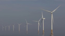 Trang trại điện gió ngoài khơi xa thuộc tỉnh Phúc Kiến, Trung Quốc. Ảnh SCMP