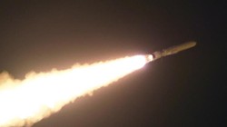 Triều Tiên tuyên bố phóng thử nghiệm tên lửa hành trình mang đầu đạn hạt nhân. Ảnh KCNA